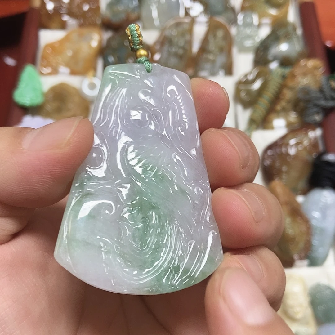 翡翠未镶嵌挂件翡翠凤凰