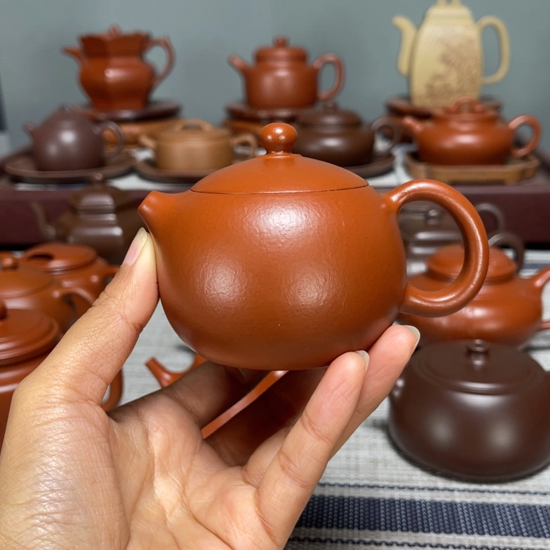 ༺***༻茶壶紫砂全手工西施140cc