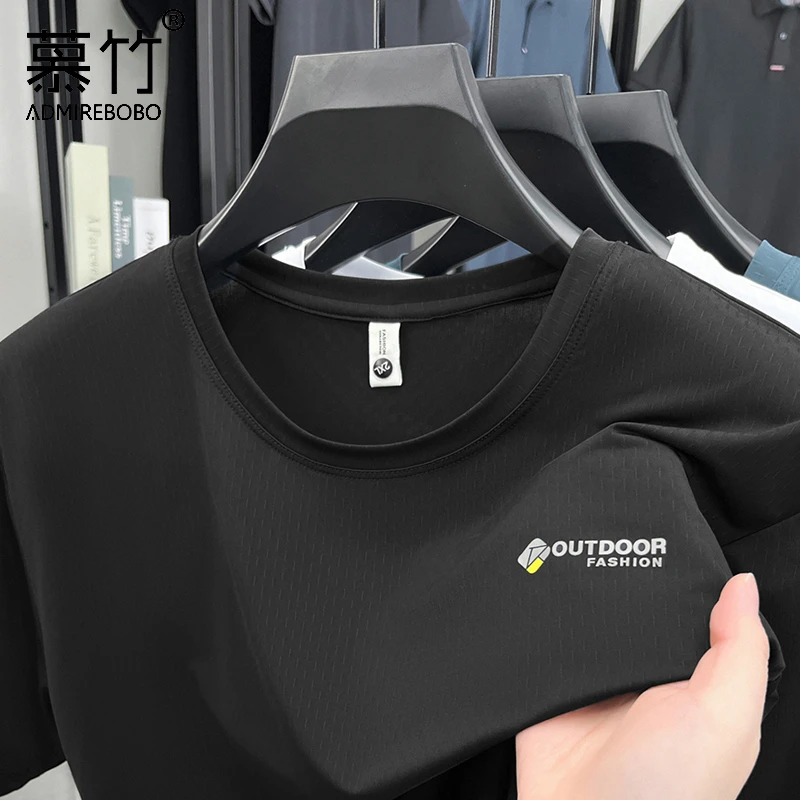 【冰丝速干】男士弹力休闲短袖t恤中年男夏装宽松薄款透气POLO衫