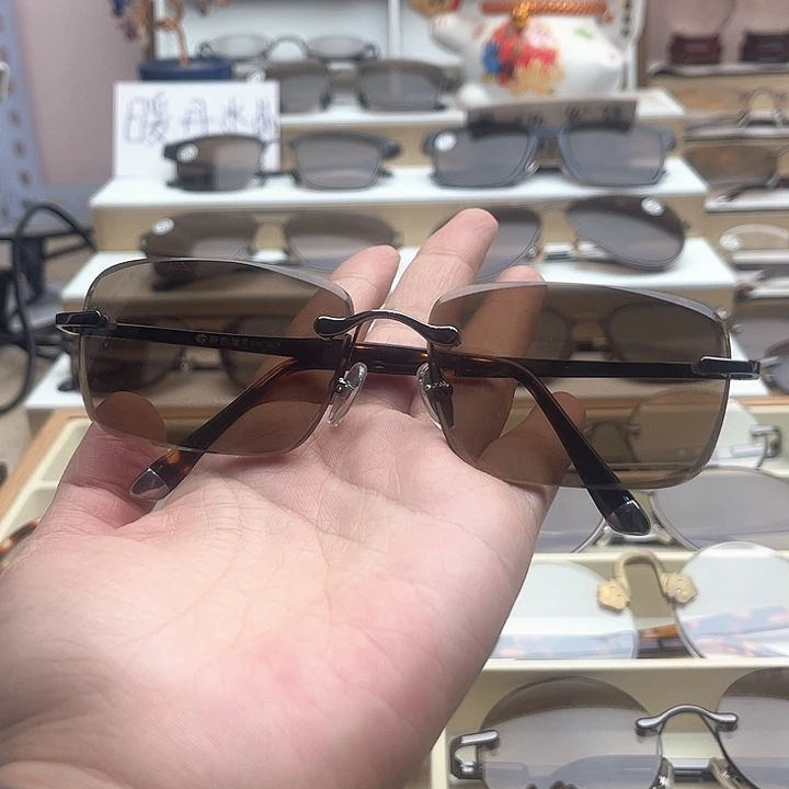 水晶珠宝半成品未镶嵌天然水晶眼镜