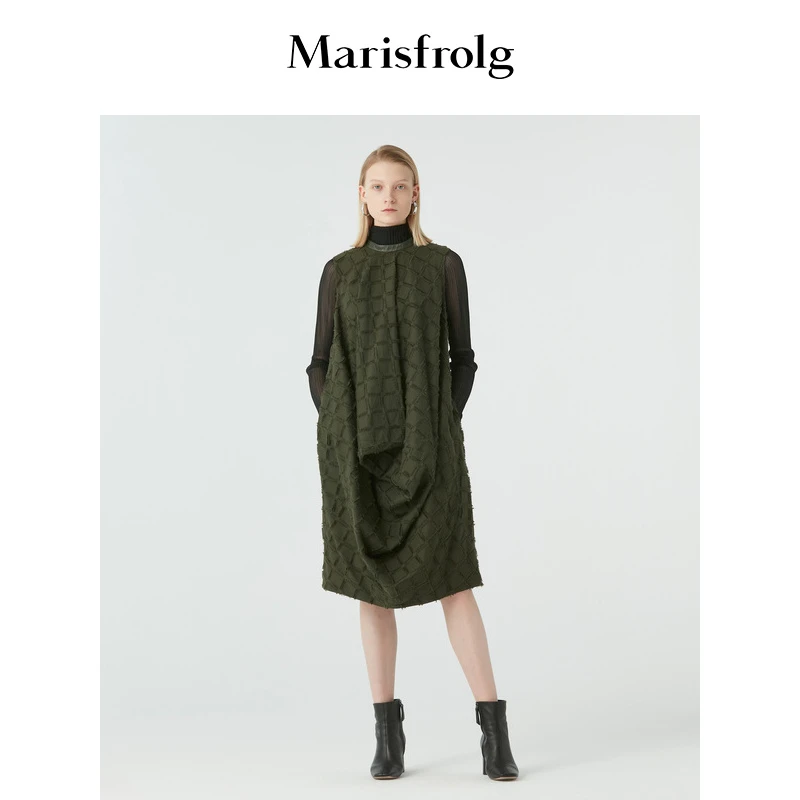 【达人专享】Marisfrolg/玛丝菲尔女装冬季新款专柜同款连衣裙