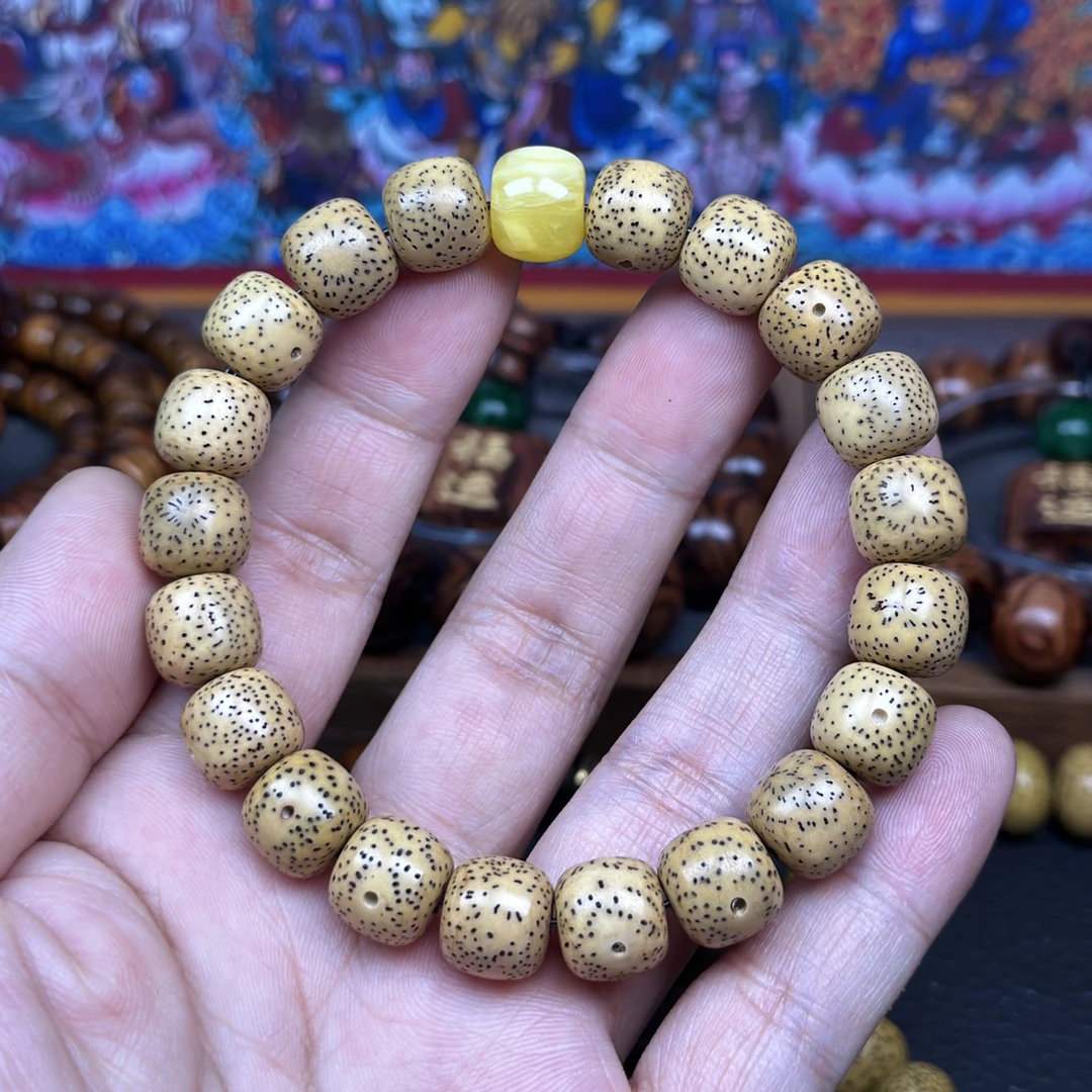 12海南星月菩提手串带配饰