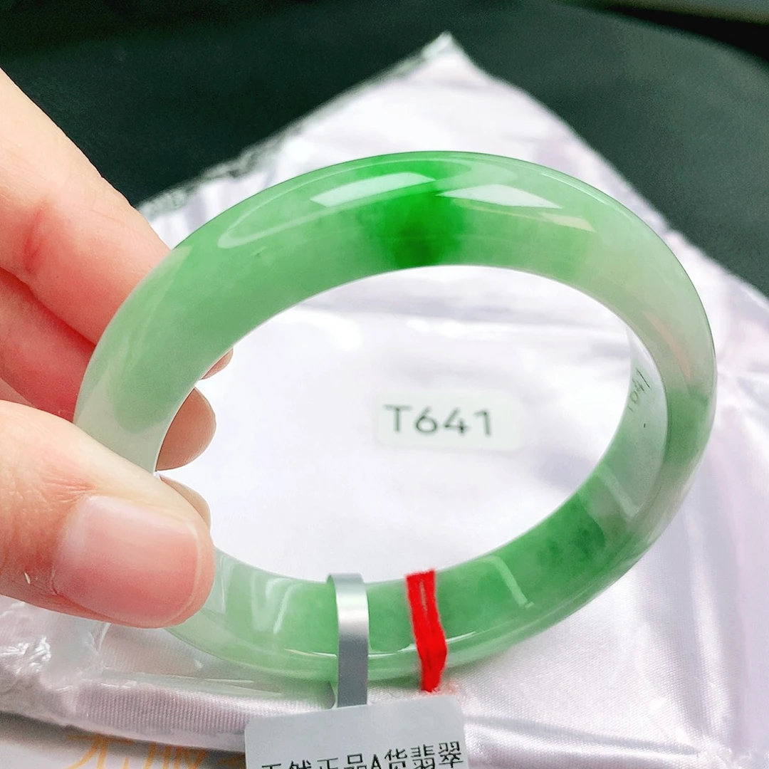 翡翠未镶嵌手镯缅甸天然a货翡翠手镯