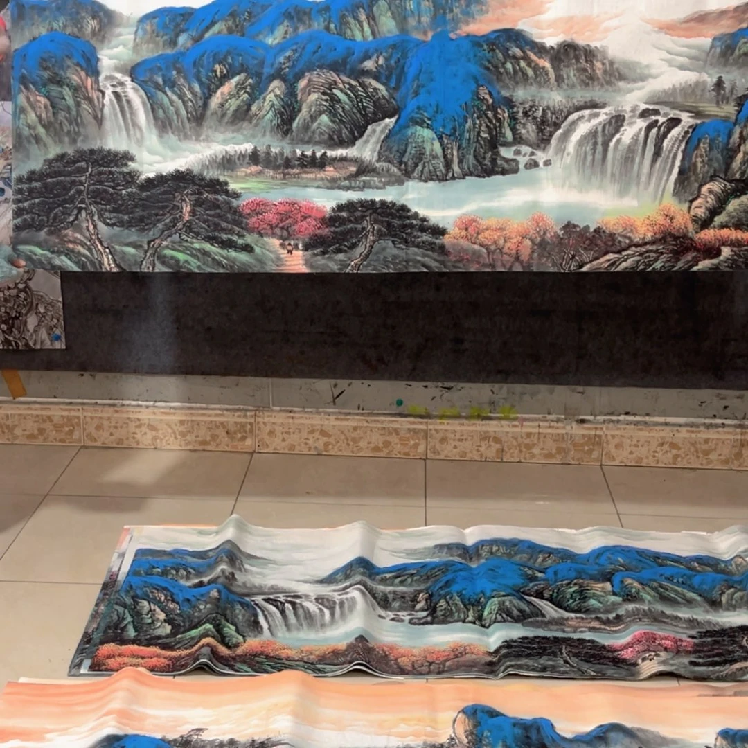 国画原创作品流水生财