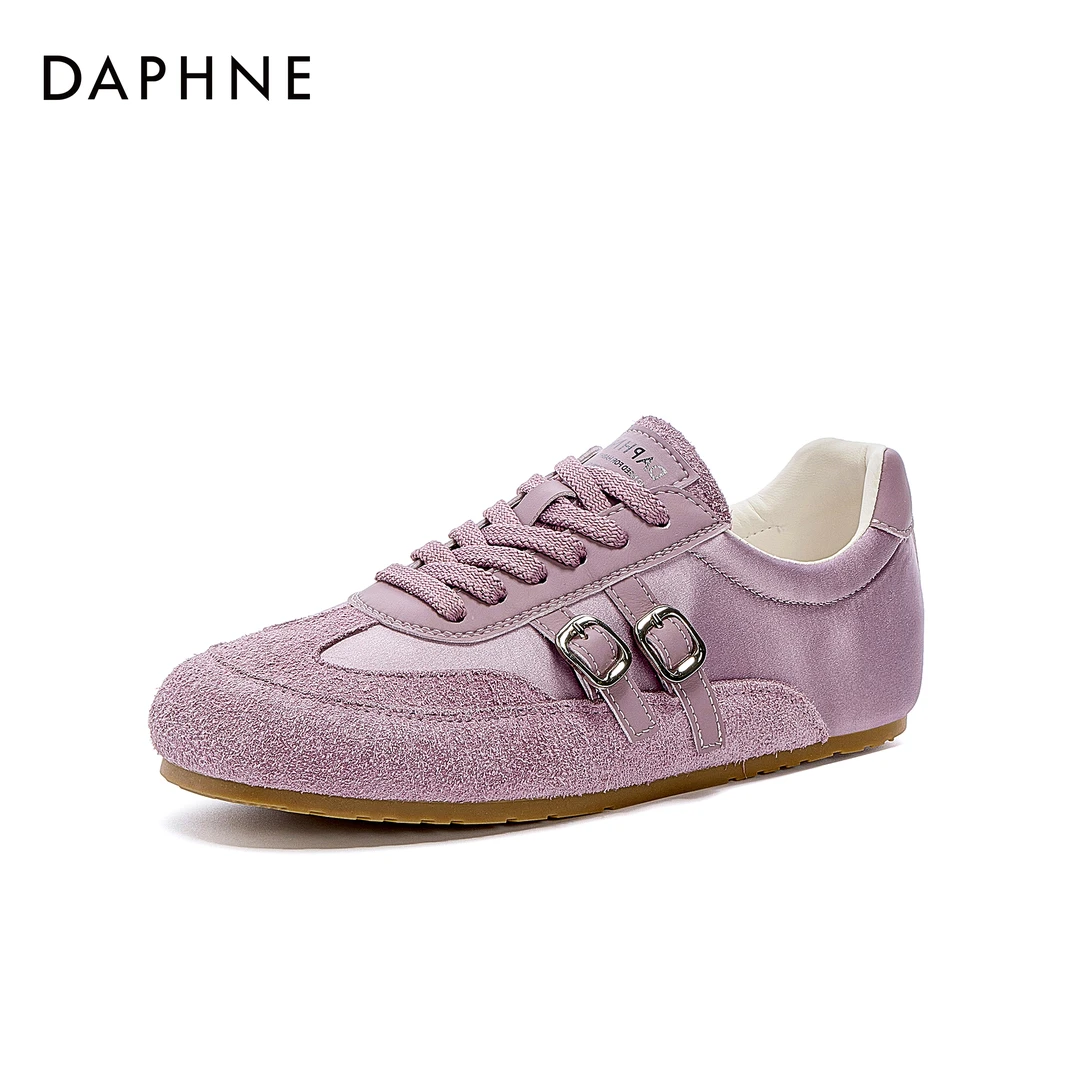 达芙妮秋冬新款25年运动女鞋平底软底芭蕾舞德训鞋阿甘鞋休闲鞋