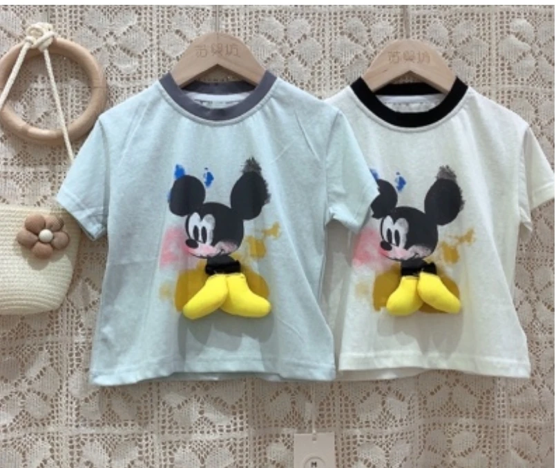 C267立体卡通短袖T恤（绿色）