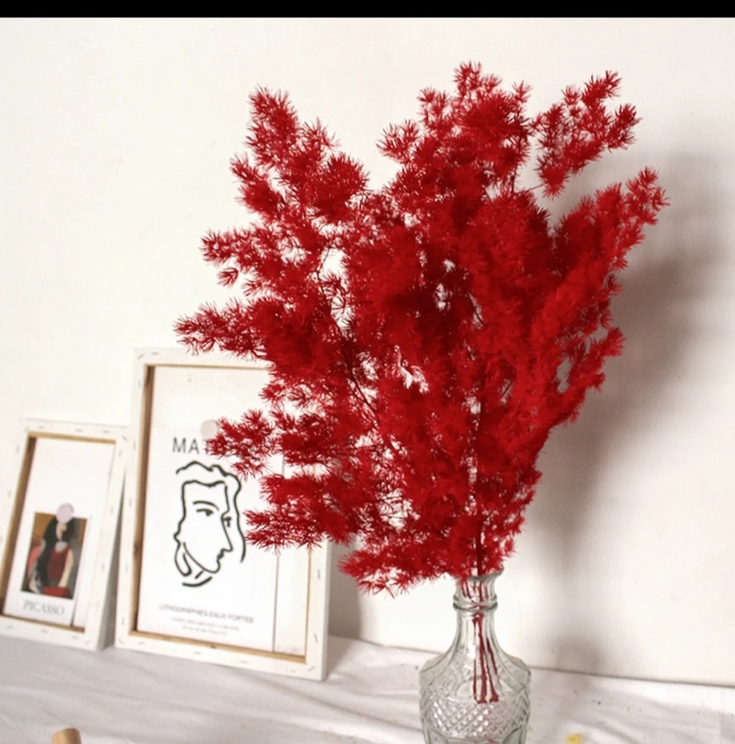 网红蓬莱松干花花束永生花客厅家居摆件装饰插花生日