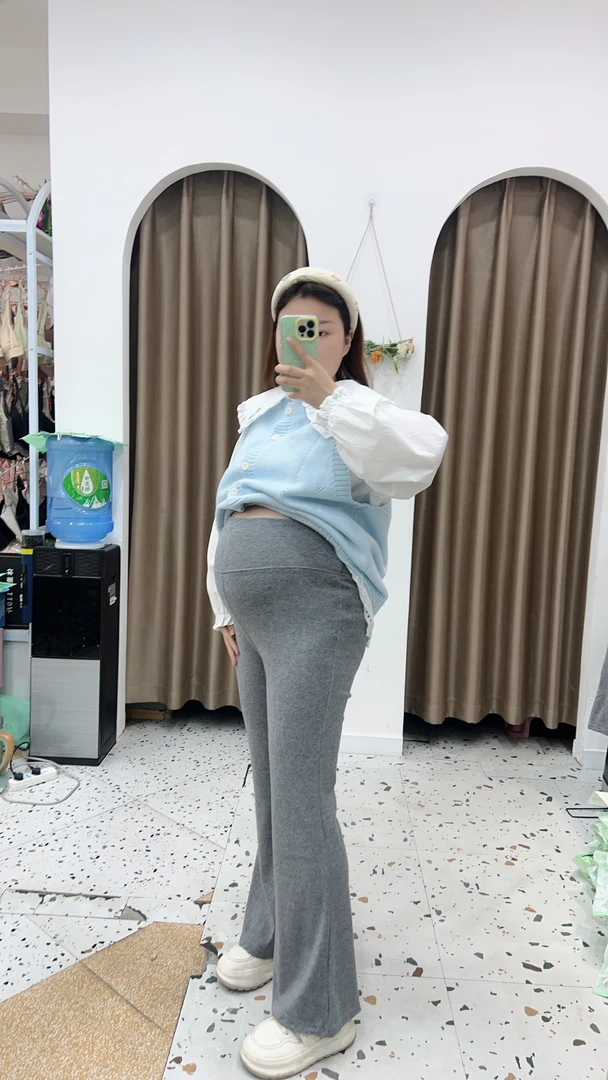 【真爱妈咪】6004高品质孕妇春款休闲无托腹环腰产后可穿显瘦微辣裤