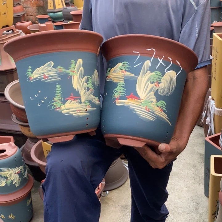 紫砂花盆紫砂花盆