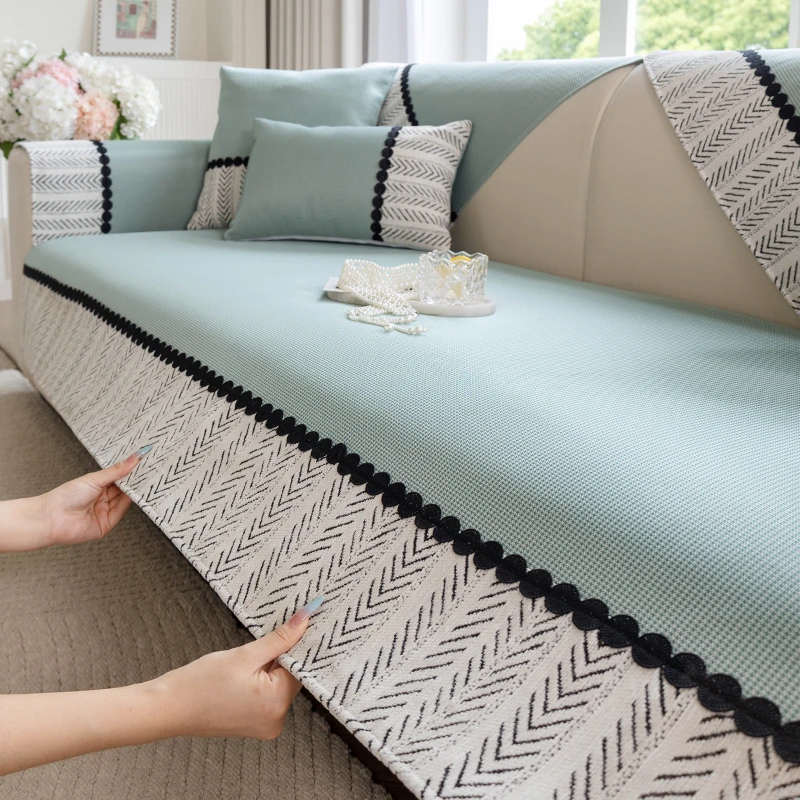 趣爸沙发垫夏季凉席冰丝防滑高端2025新款冷感夏天坐垫套罩凉垫子