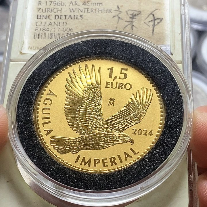 纯金西班牙9999%纯金31.2克金币