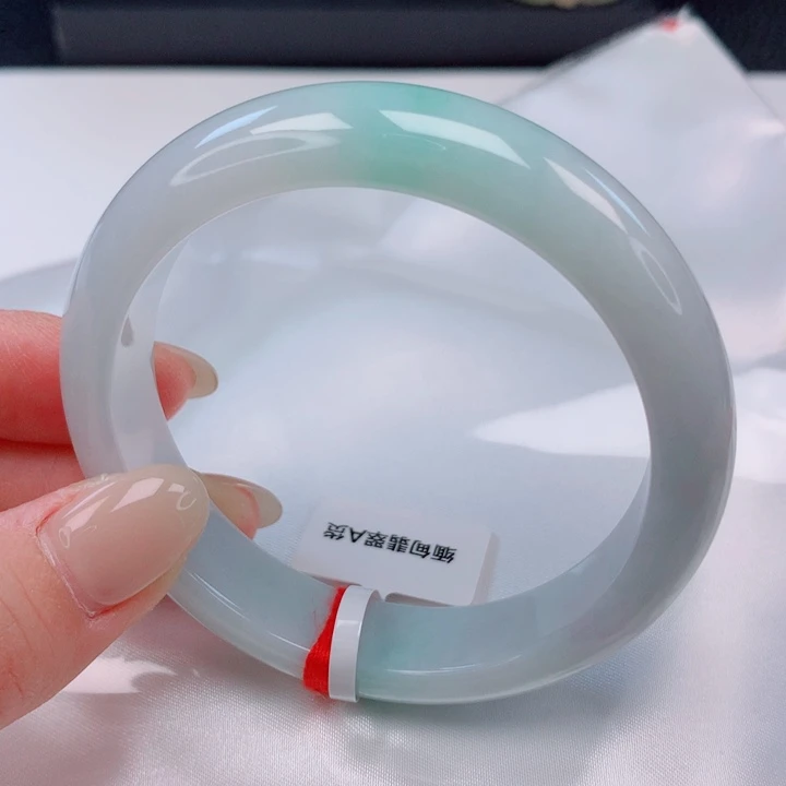 远***景翡翠未镶嵌手镯58圈口