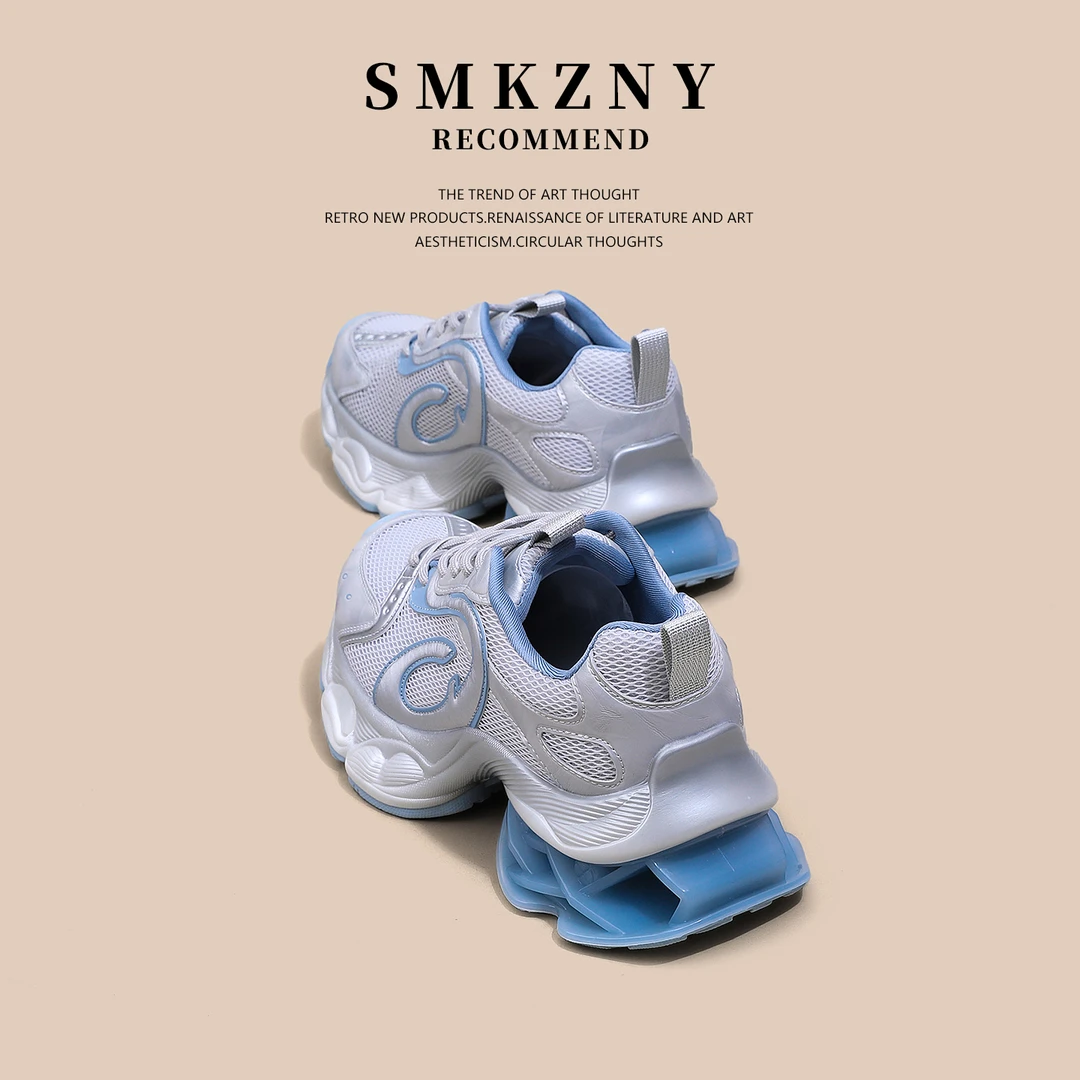 欧货爆款厚底老爹鞋女小个子增高百搭早秋网运动休闲女鞋50626-10