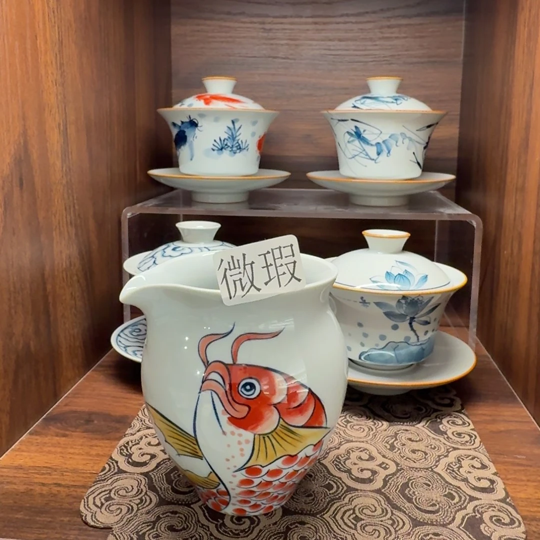 釉下彩纯手绘微瑕