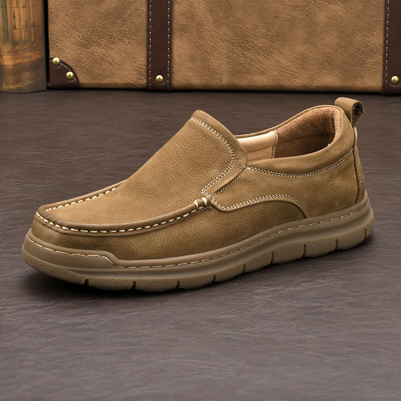 春夏新款运动休闲风格手工皮鞋男鞋牛皮鞋子上脚舒适防滑耐磨8989