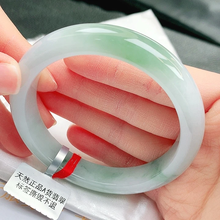 翡翠未镶嵌手镯缅甸天然A货翡翠