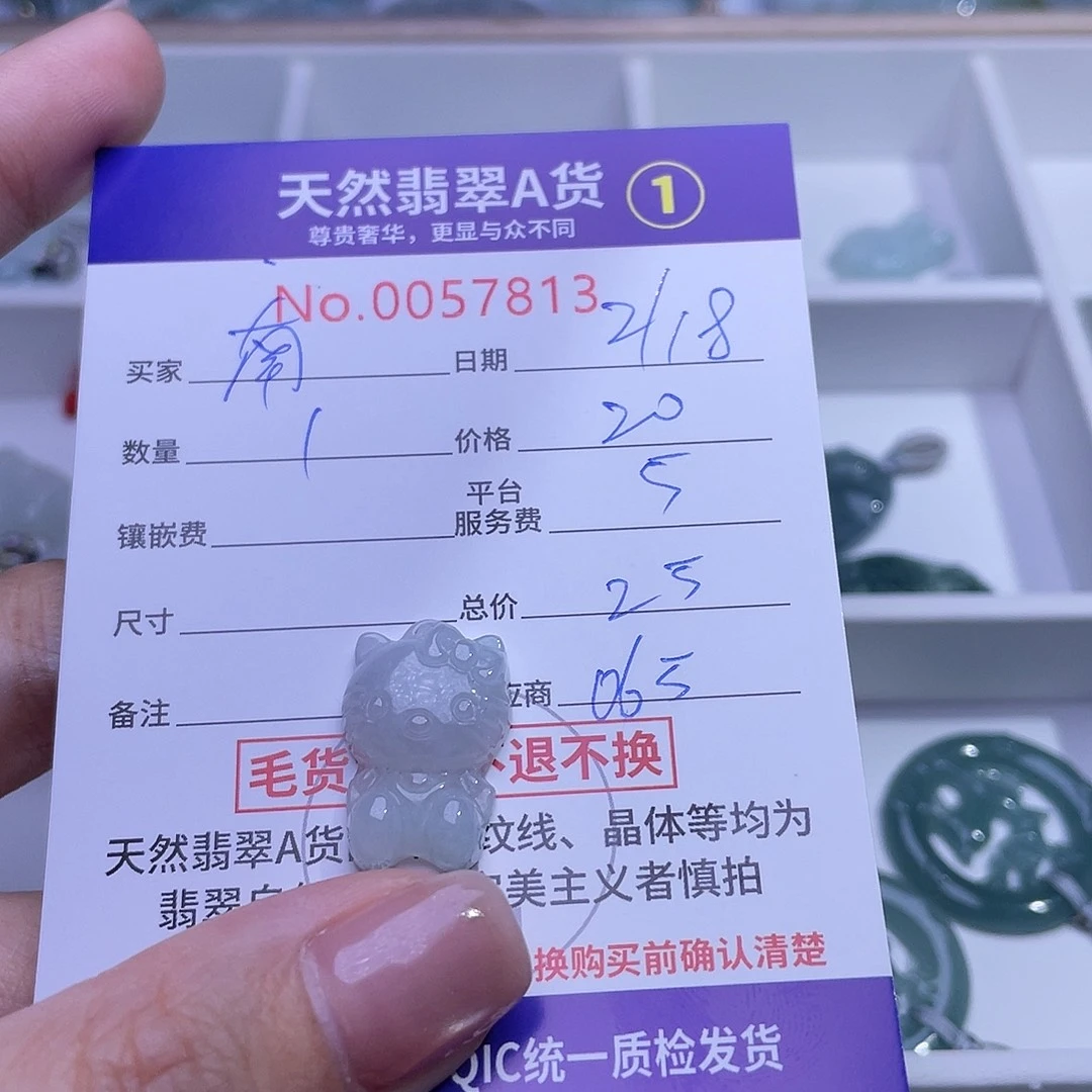 翡翠颈饰未镶嵌南***源