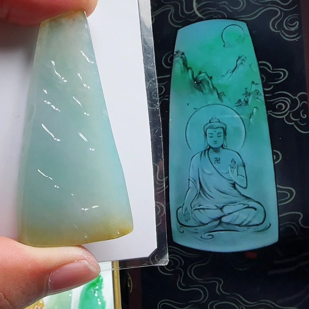 未镶嵌定制翡翠缅甸天然A货翡翠含老师工艺