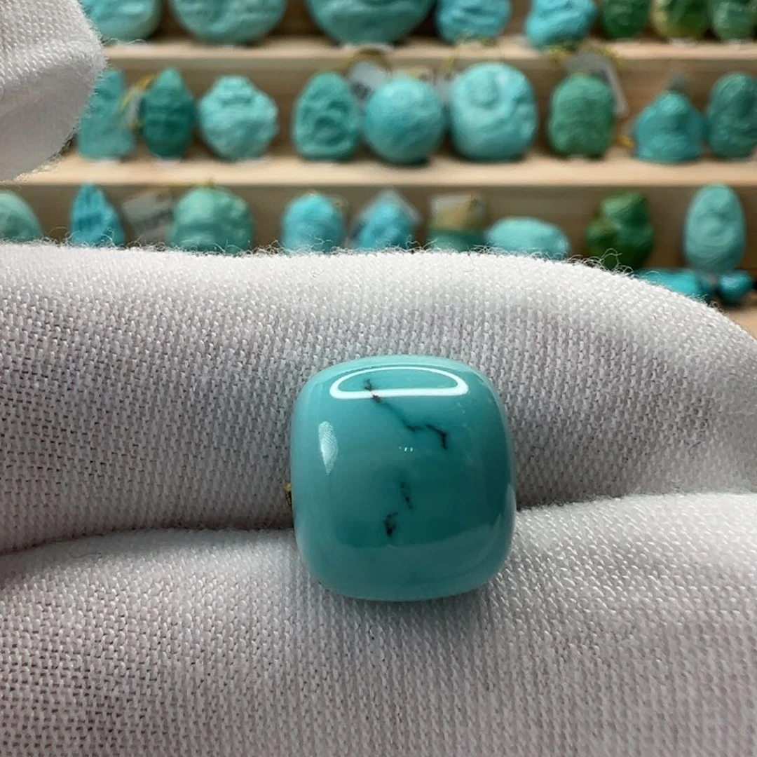 未镶嵌绿松石老型珠12mm