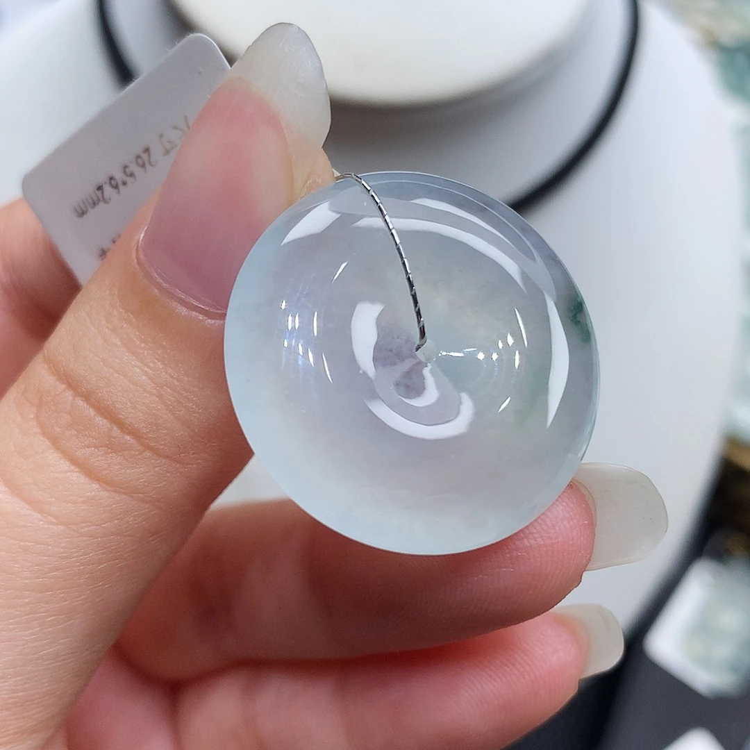 翡翠未镶嵌胸饰翡翠96，26.5/6.2