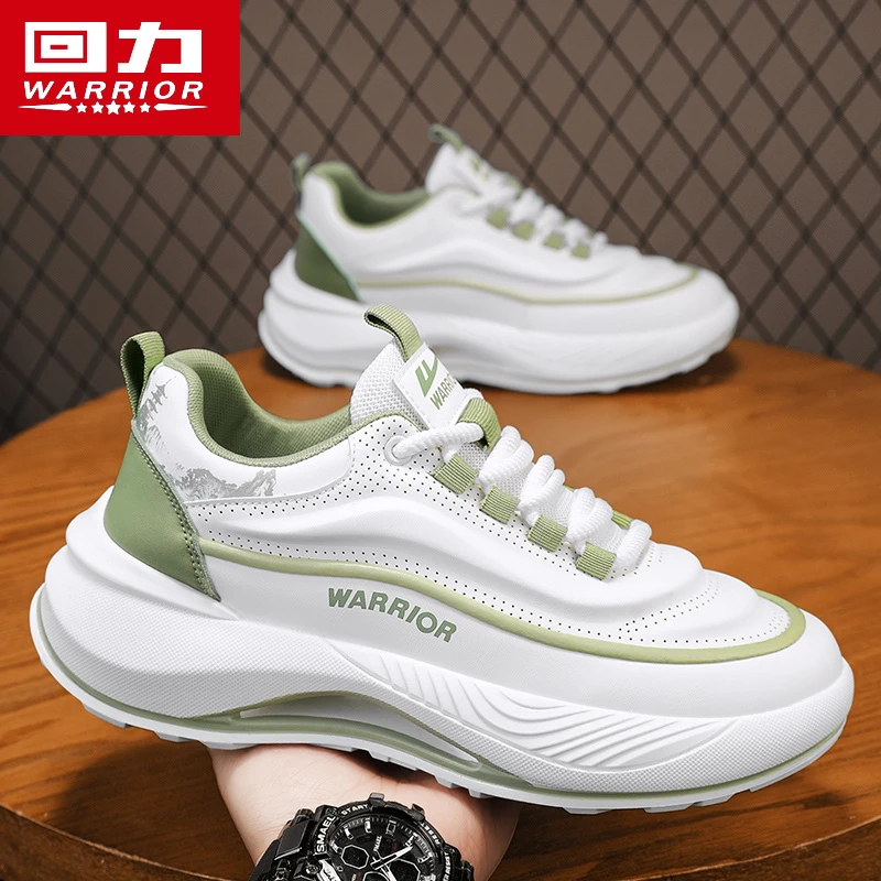 回力运动男鞋冬季2025新款男士百搭减震跑步休闲潮鞋厚底小白板鞋