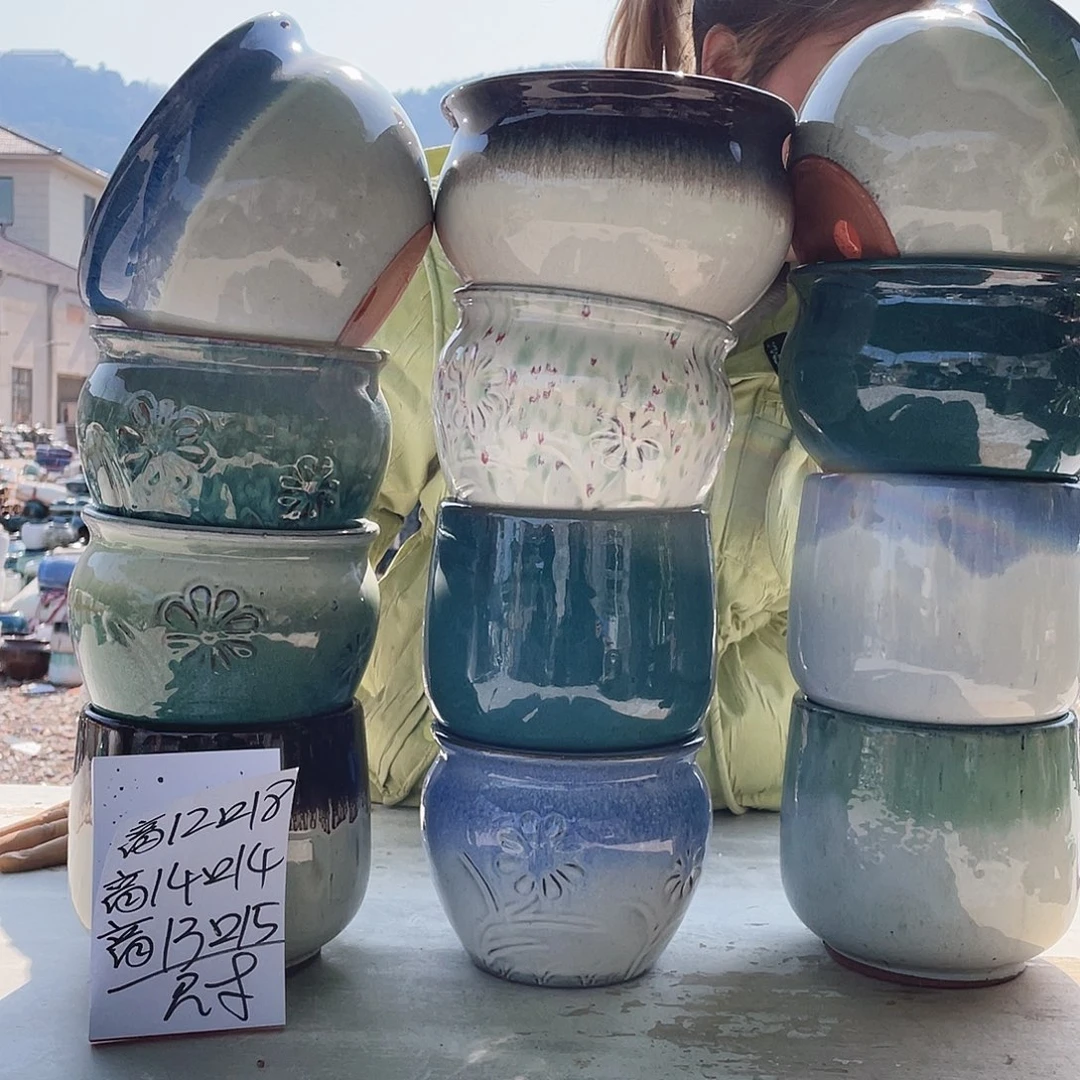 红陶王嫂花盆0210-267框