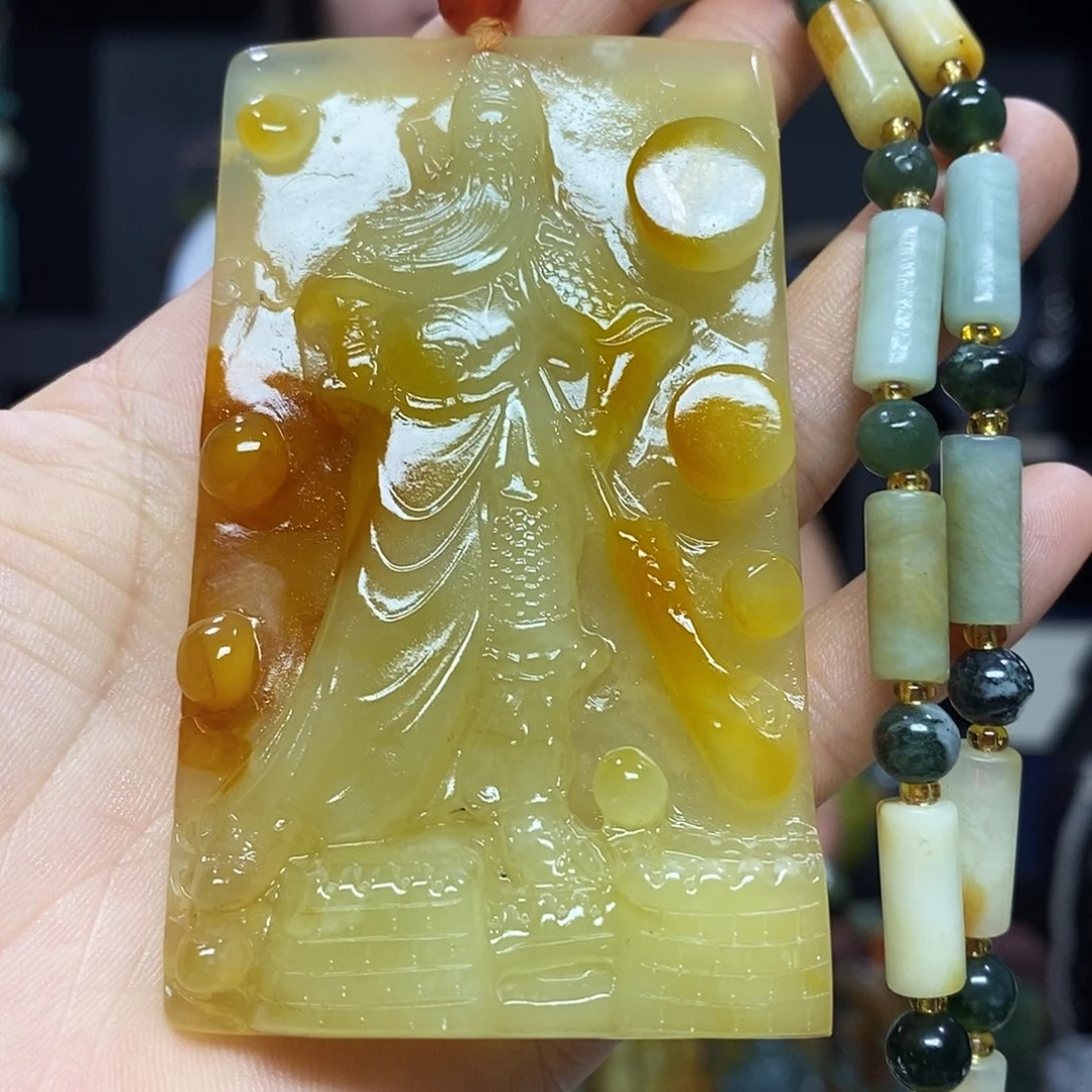 未镶嵌岫玉挂件吊坠