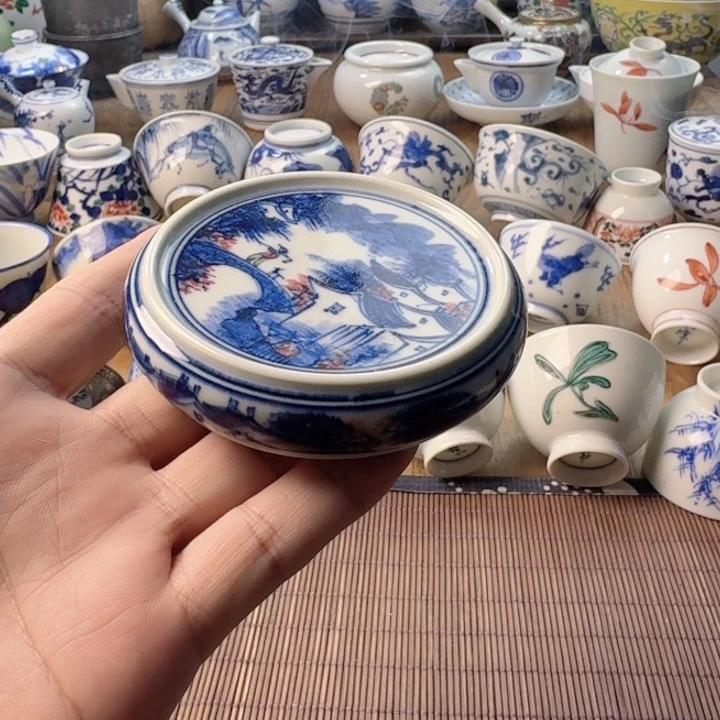 青花瓷器杯子茶具