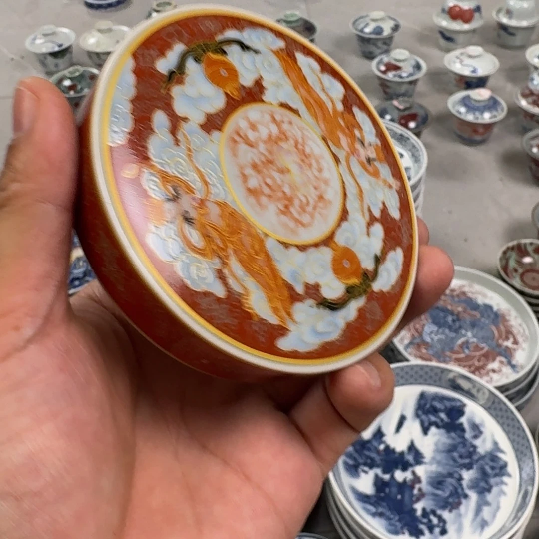 杯唐卡盖置景德镇