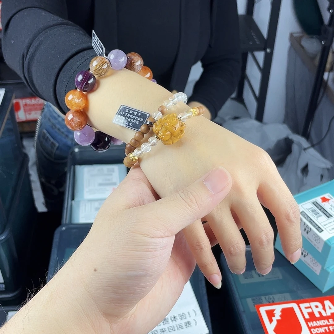 水晶手链银S925镶嵌