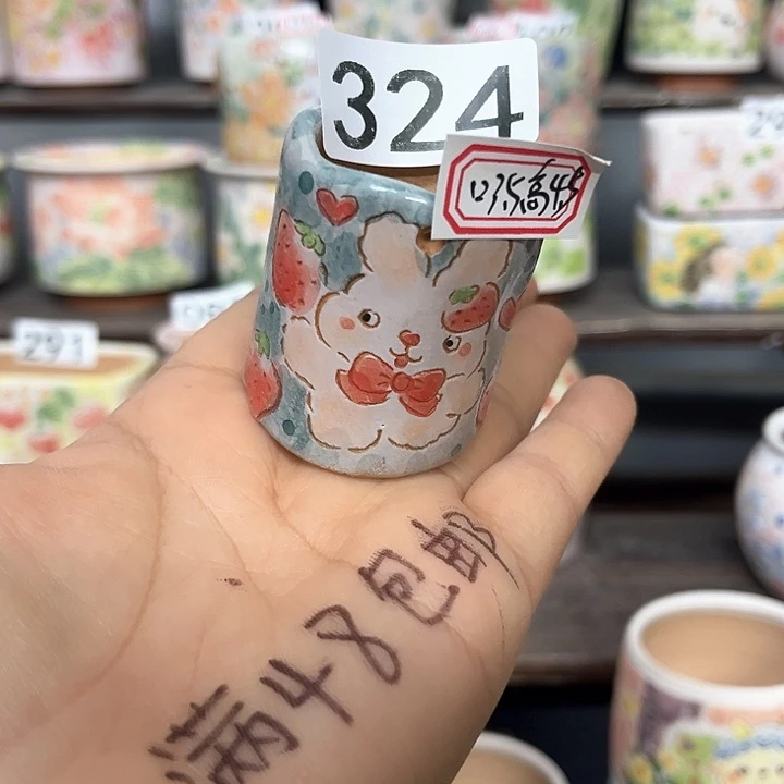 手工多肉花盆默认微瑕