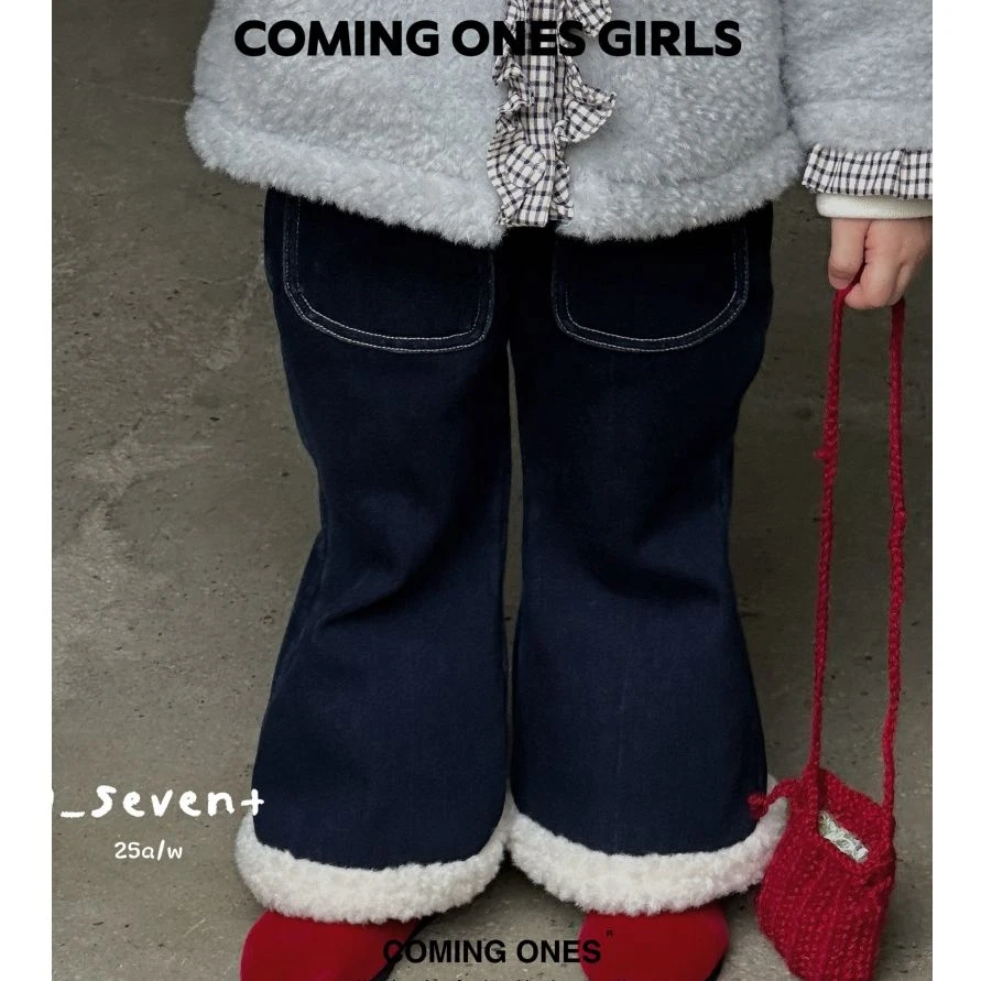 逸朵美芽COMING ONES 女童深秋冬款7348牛仔裤