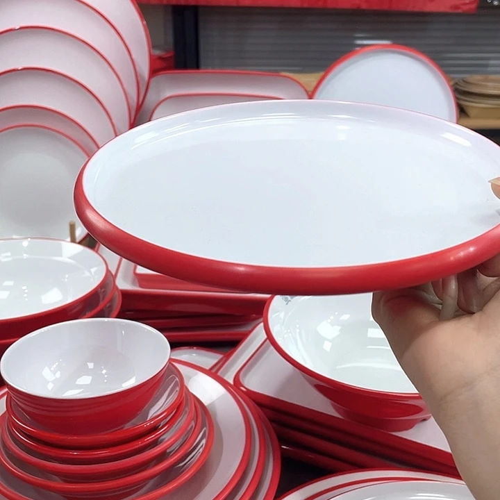稻谷壳密胺仿瓷餐具盘子