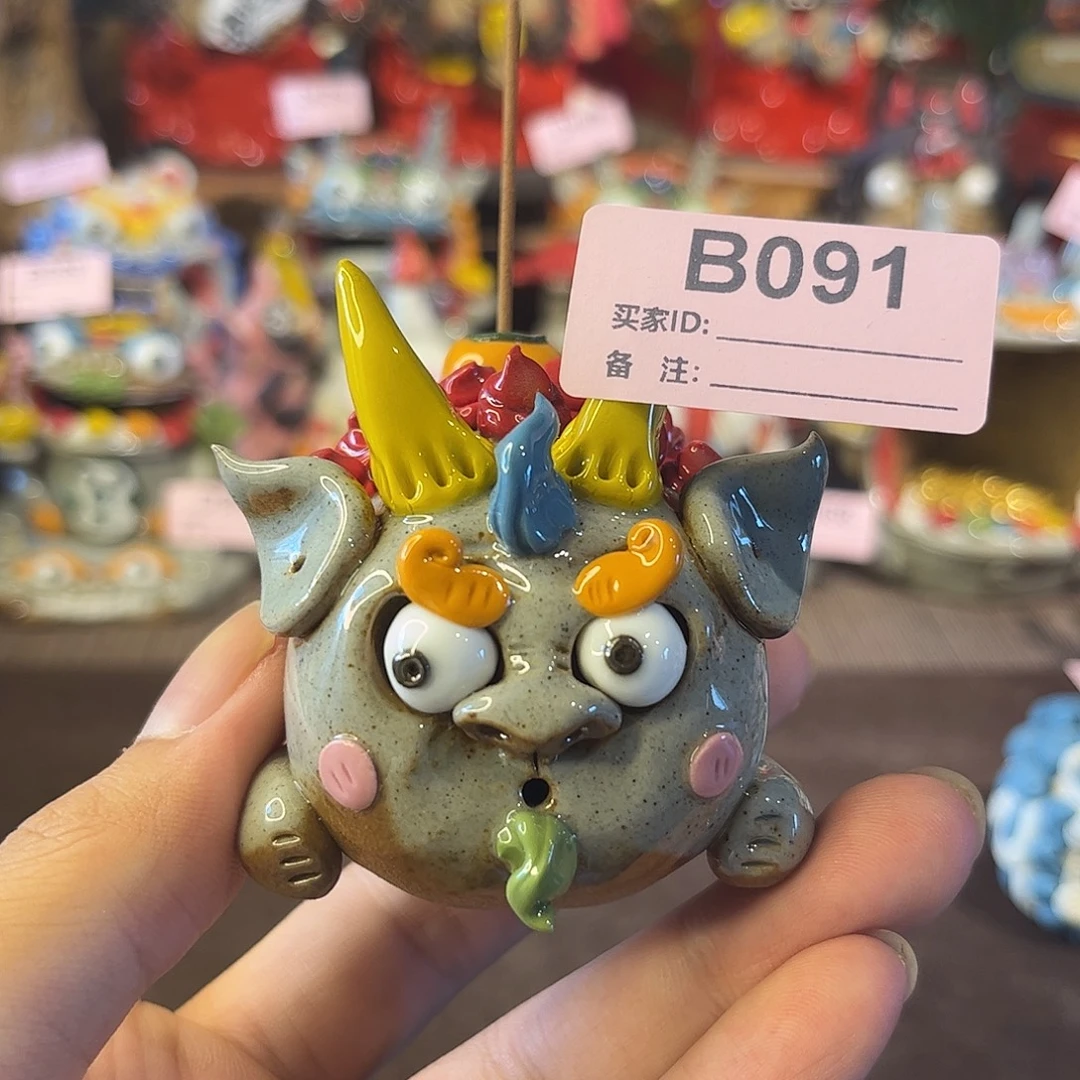 泥塑纯手工茶宠摆件