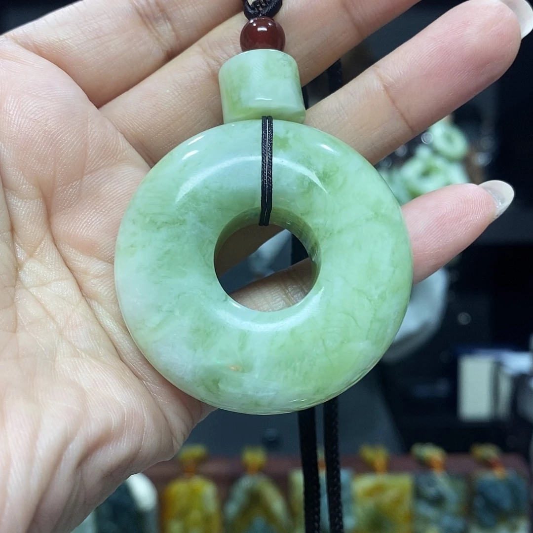 未镶嵌岫玉挂件吊坠项链