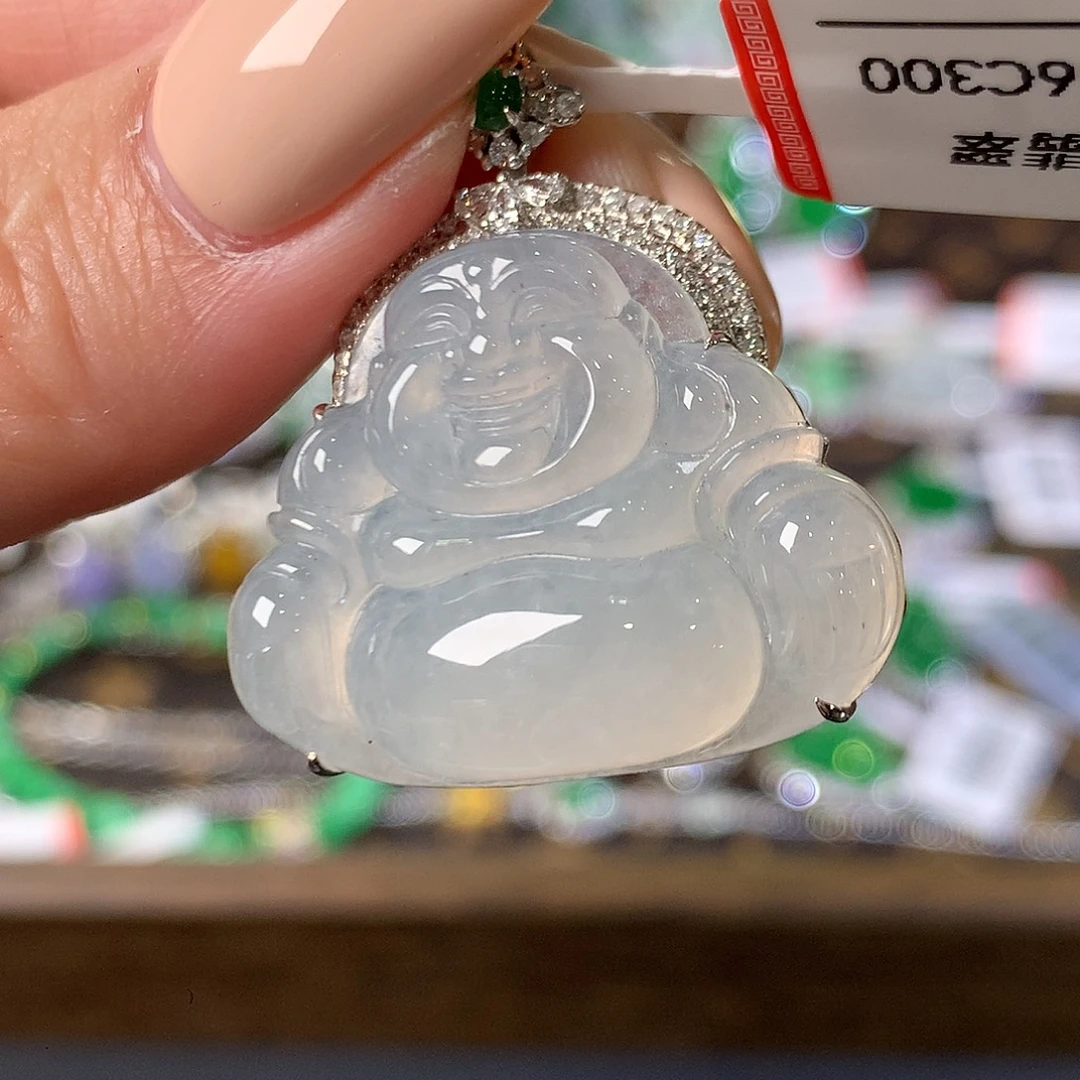 翡翠未镶嵌吊坠(不含链)天然翡翠佛公