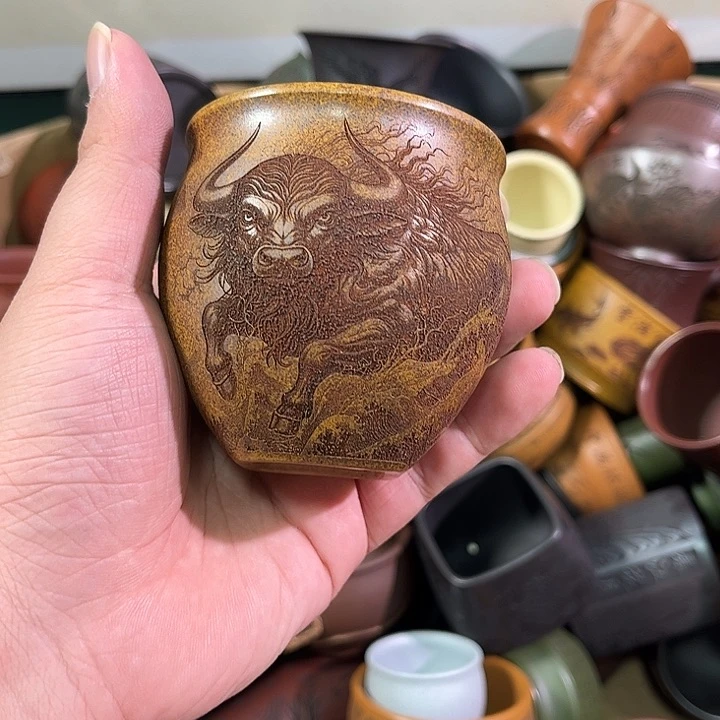 茶杯紫砂全手工紫砂主人杯