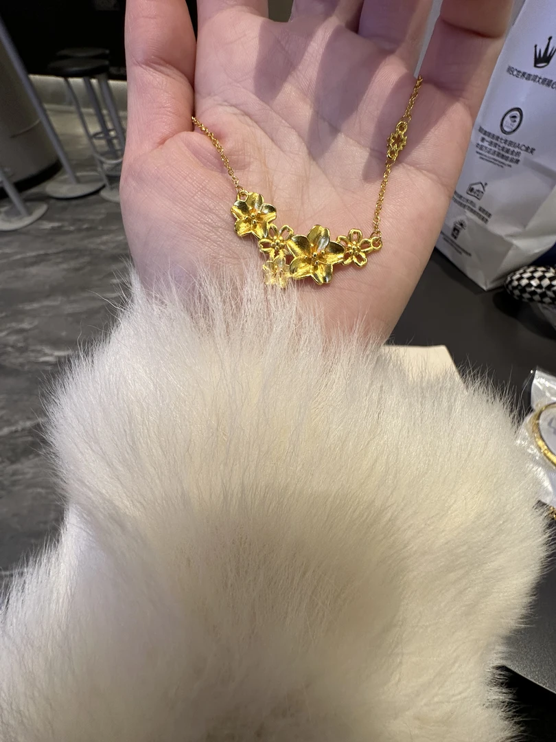 铜合金吊坠 经典同款繁花项链（显白显贵）