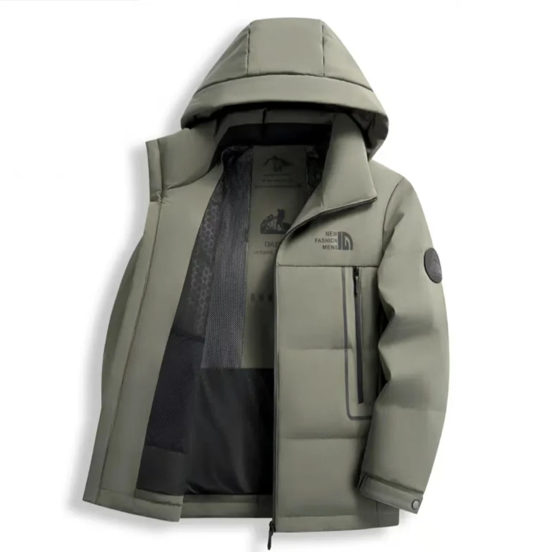 39319男士冬季连帽可脱卸休闲羽绒服(DFLD)