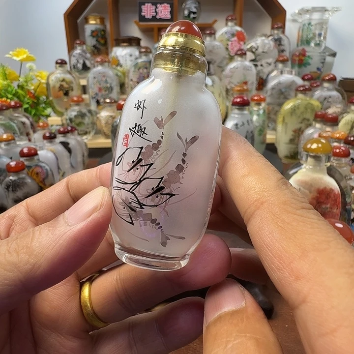 鼻烟壶内画手工绘制