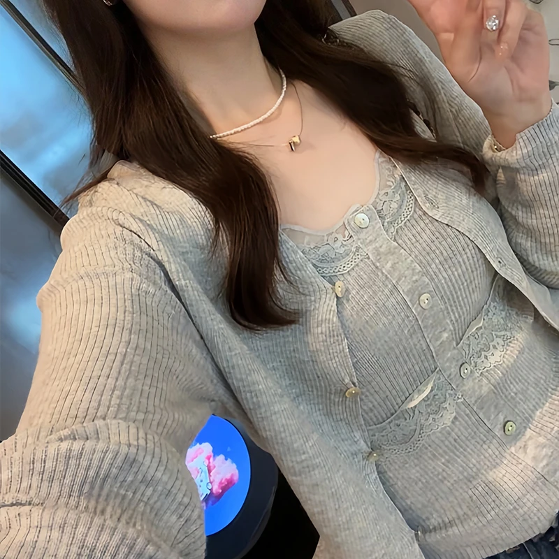 高级感优雅气质针织衫女2025年秋冬新款修身百搭显瘦舒适针织上衣