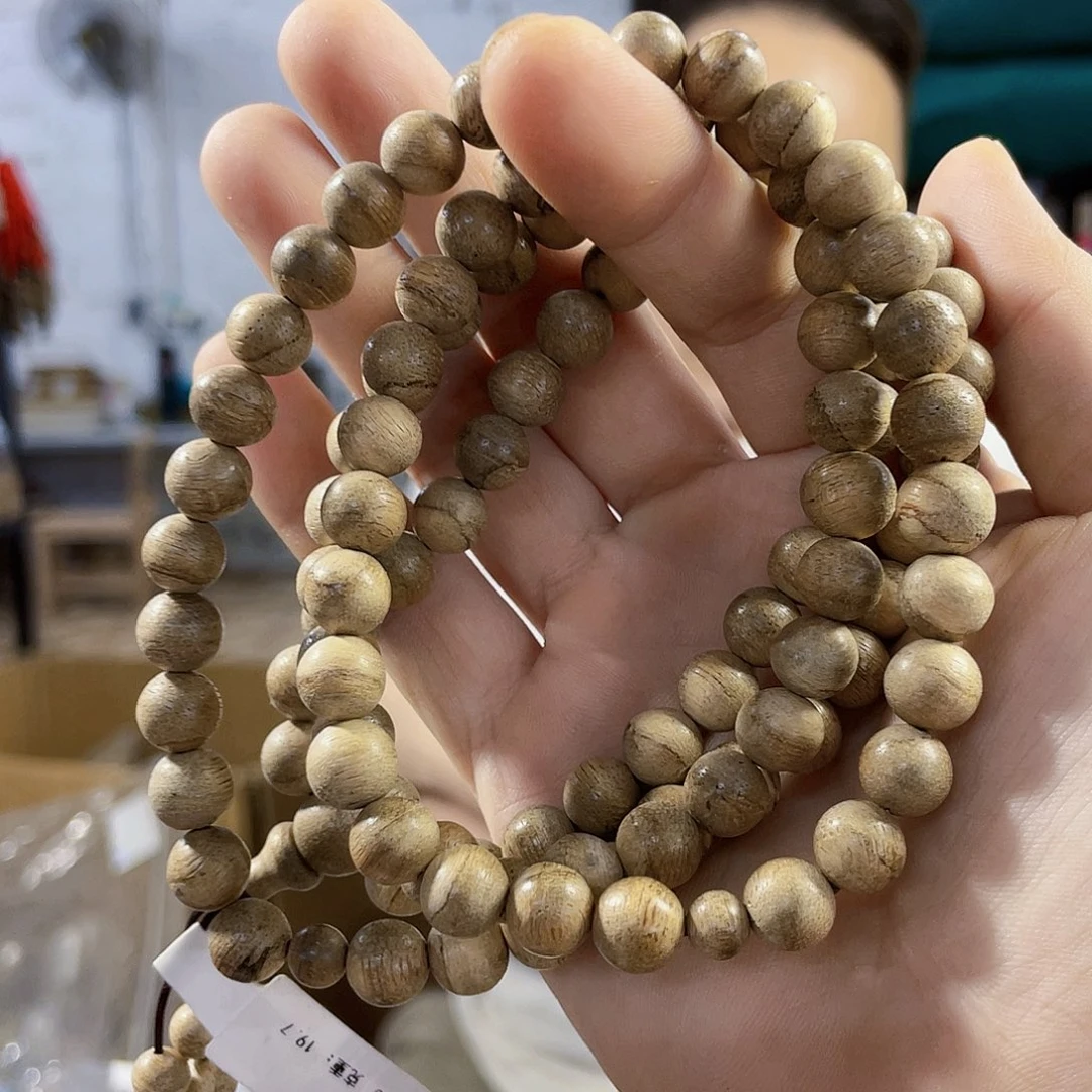 手串沉香野生马来西亚圆珠长串0.8/19克多样性发一
