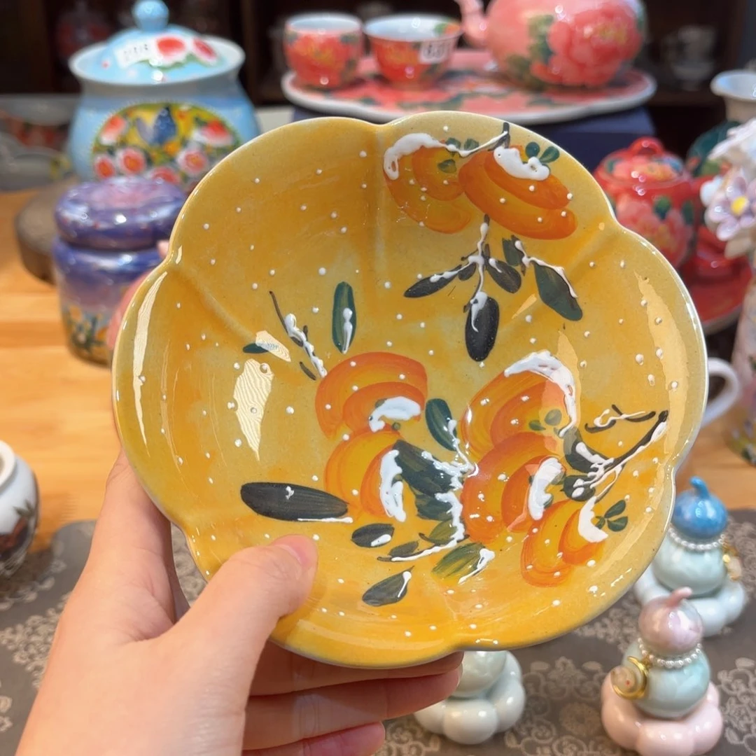 景德镇手绘高温釉下彩陶瓷茶具