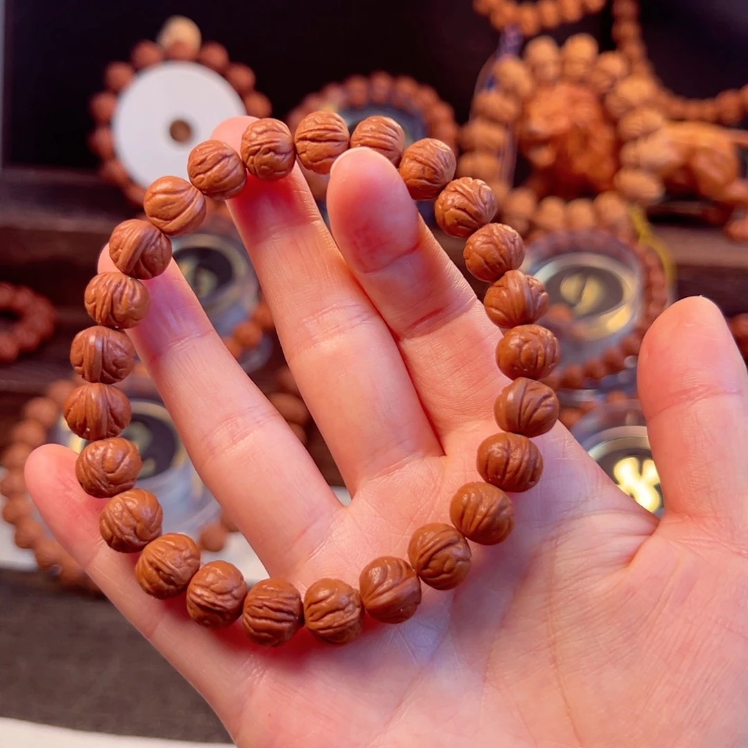 【闪购商品】桃核手串丽*1.1尺寸玉龙脊