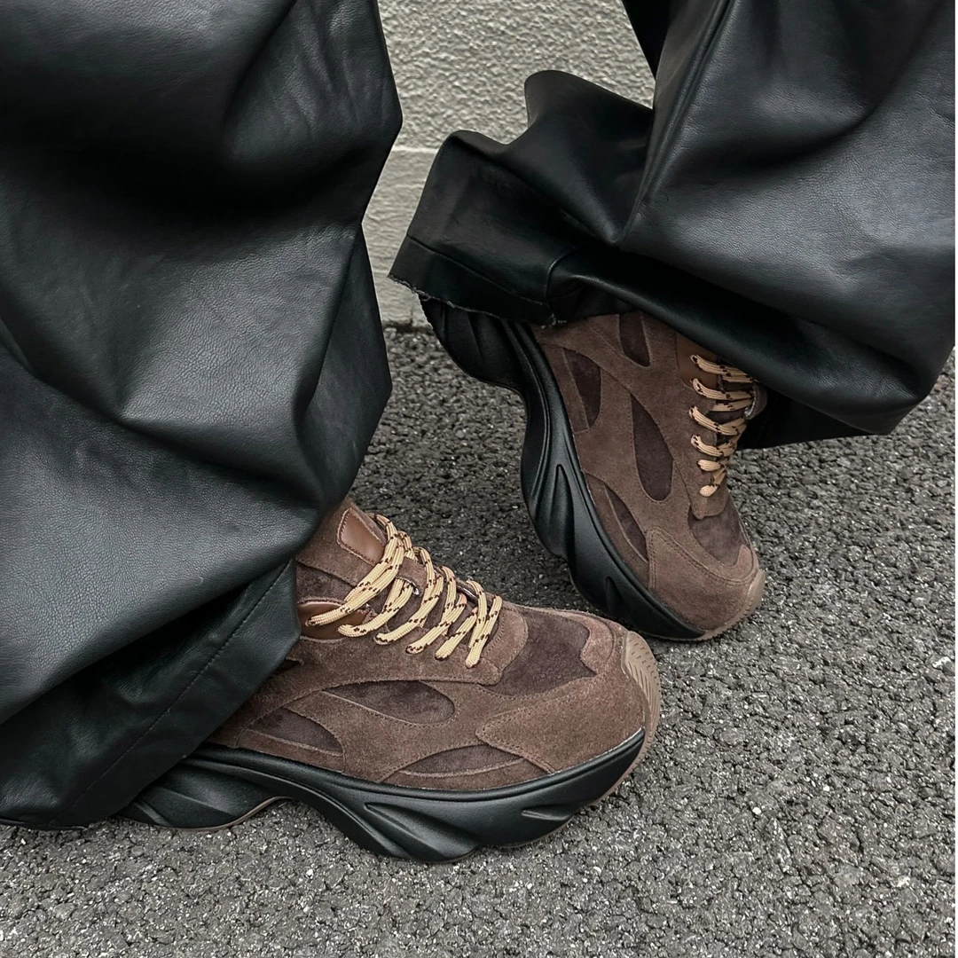 C595-2 SGIRL TWTW秋季新款厚底透气显瘦显高时尚休闲老爹鞋