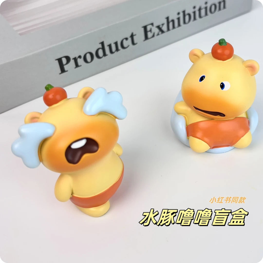 【下单后直播间许愿代拆水豚噜噜盲盒】正版小红书同款潮玩创意礼物