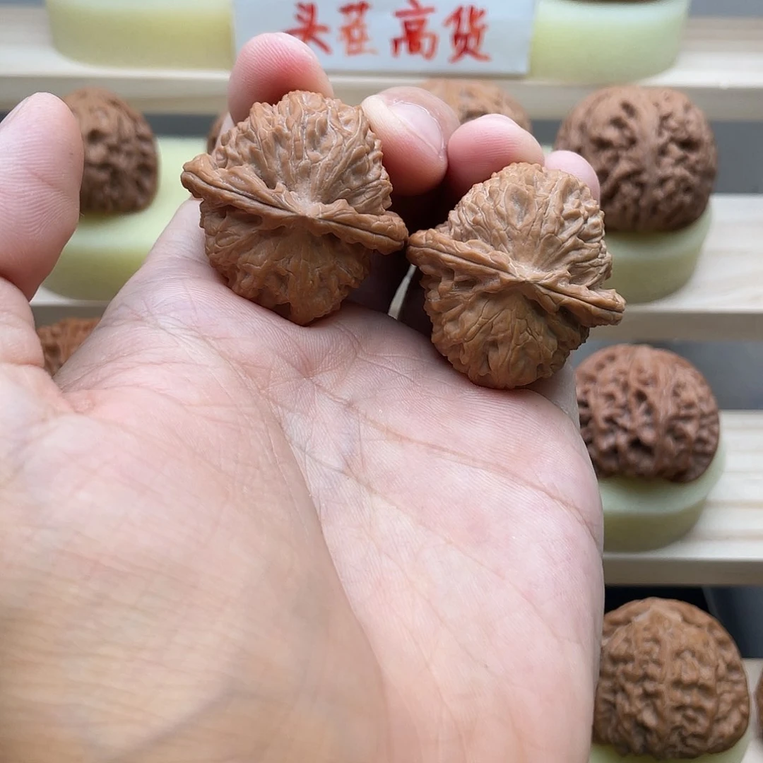 吊坠文玩核桃36全品三角白
