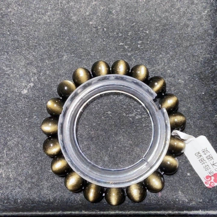 黑曜岩手链未镶嵌黄**?