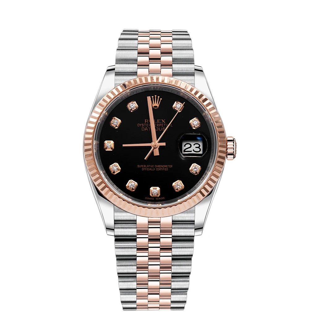 99新 Rolex/劳力士 女装日志型系列116231黑盘腕表/WHP033379