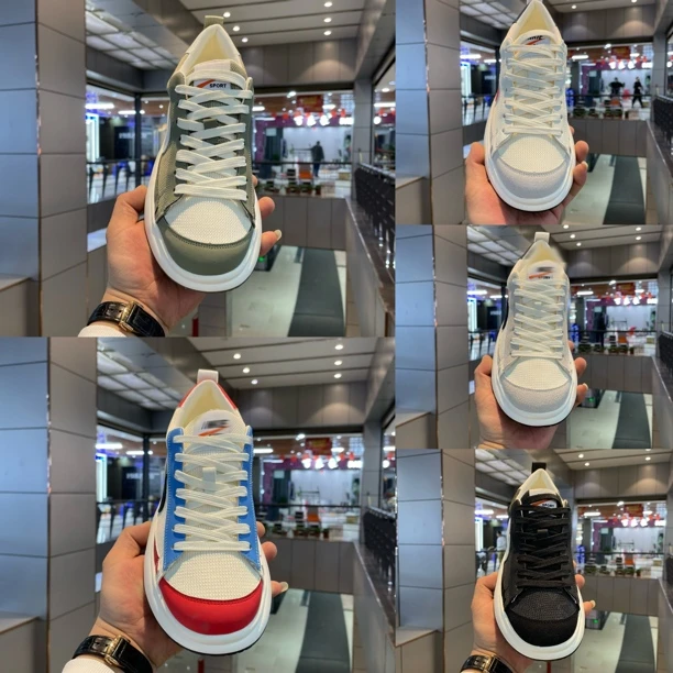 2025早春新款休闲鞋透气鞋子时尚休闲鞋低帮鞋拼色运动鞋男鞋